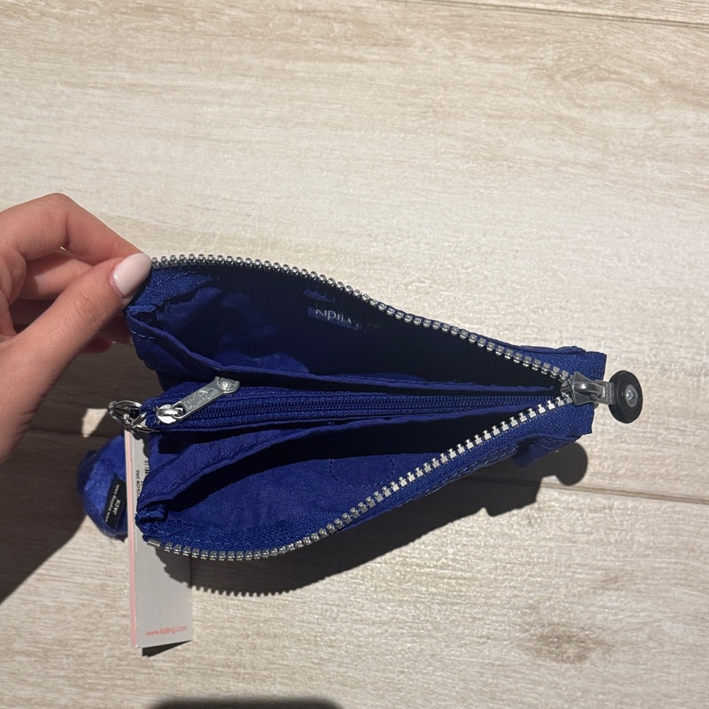 Kipling Blueviolet Pouch with Monkey Keychain - Picture 2 of 4